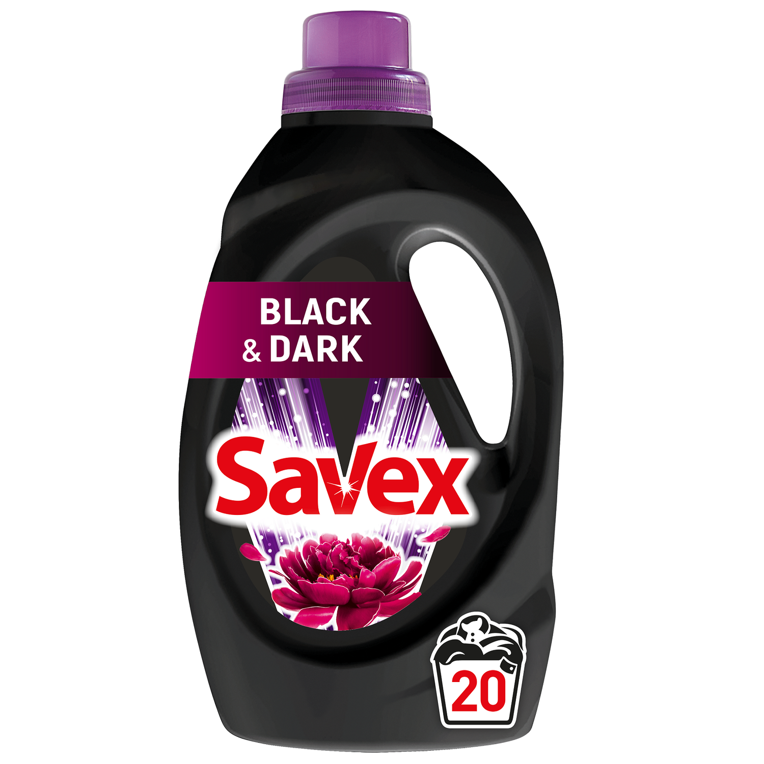 Гель для стирки SAVEX для черного и темного белья 2 в 1 1л - фото 1
