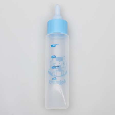 Бутылочка для вскармливания Sima-Land 30 мл с силиконовой соской голубая