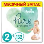 Подгузники Pampers Pure Protection Mini 4-8кг 132шт