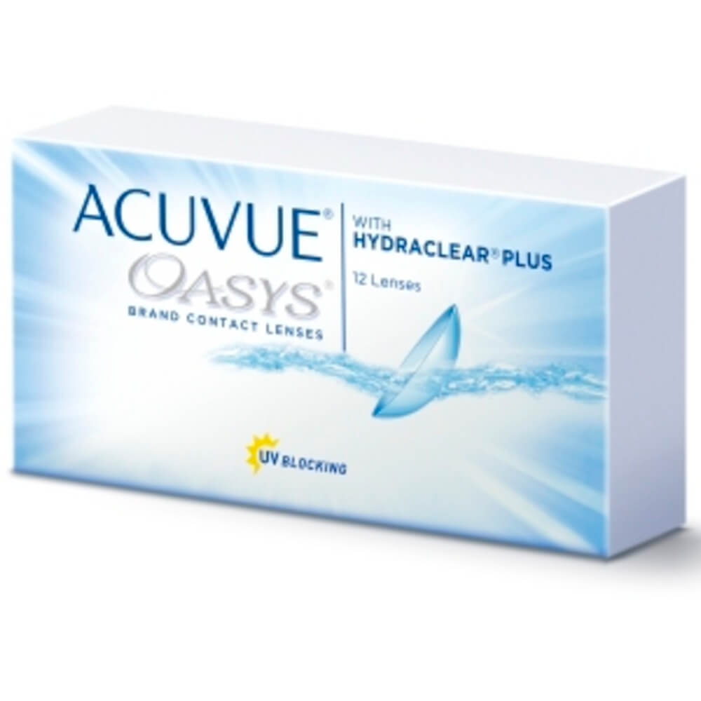 Контактные линзы Acuvue Oasys with Hydraclear plus 12 pk R 8.4 D -0.50 - фото 1