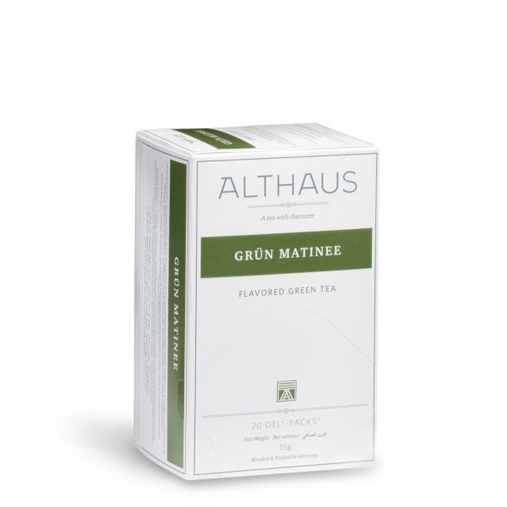 Чай ALTHAUS Deli Packs Grün Matinee 20 x 1.75g - фото 1