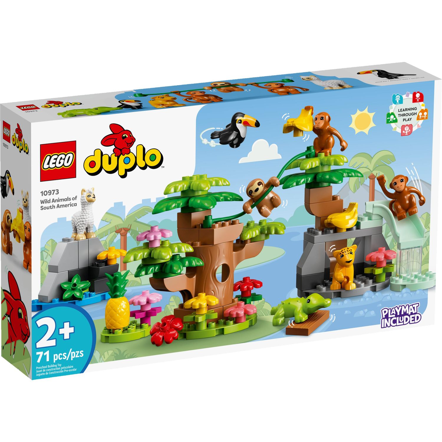 Конструктор LEGO DUPLO Wild Animals of South America 10973 купить по цене  4499 ₽ в интернет-магазине Детский мир