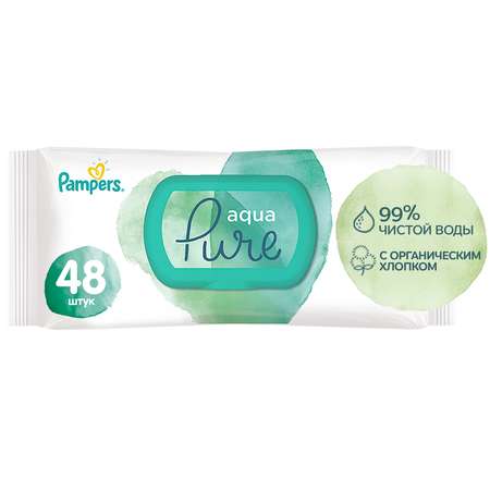 Салфетки влажные Pampers Aqua Pure Single 48шт