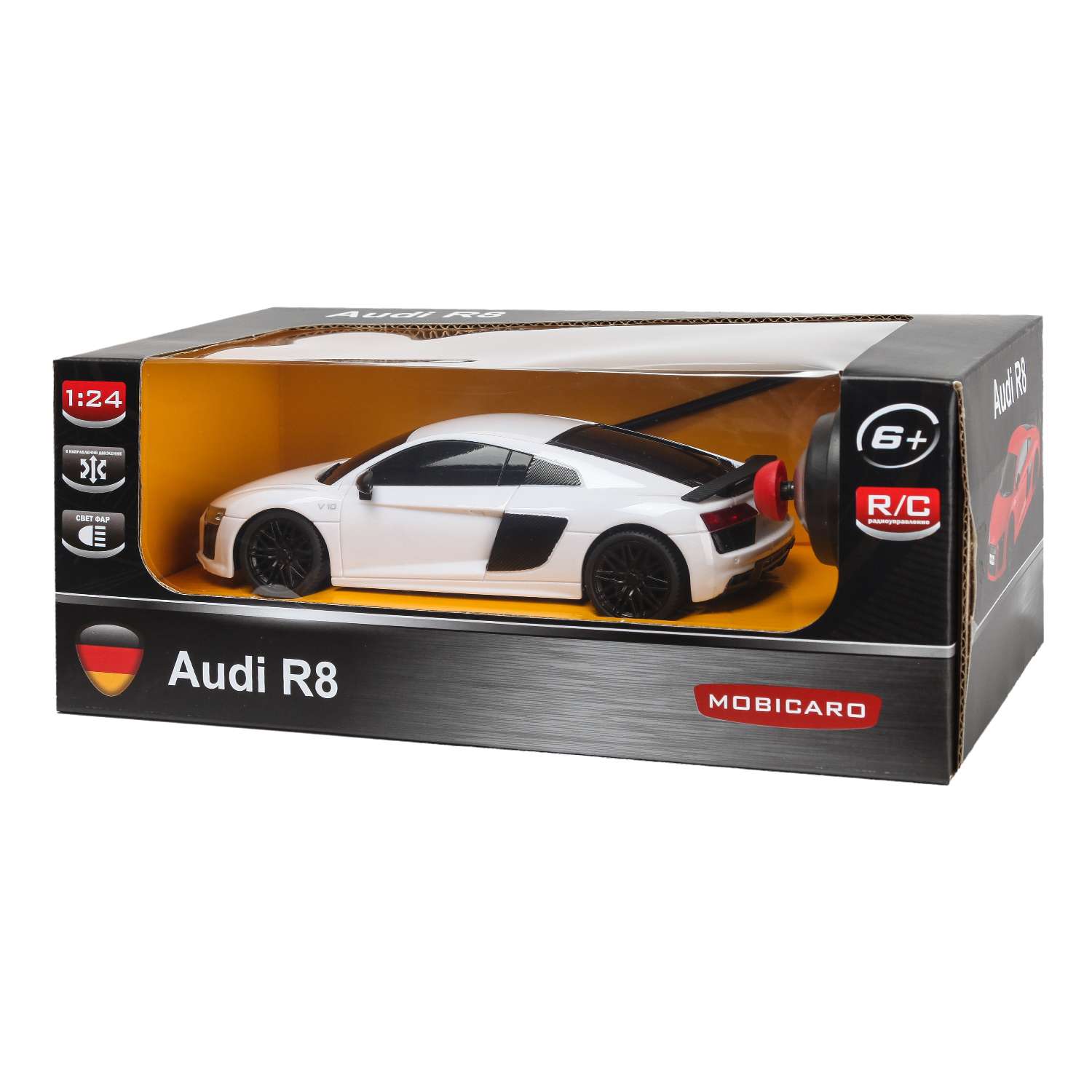 Машинка Mobicaro РУ 1:24 Audi R8 Белая YS227213-W - фото 2