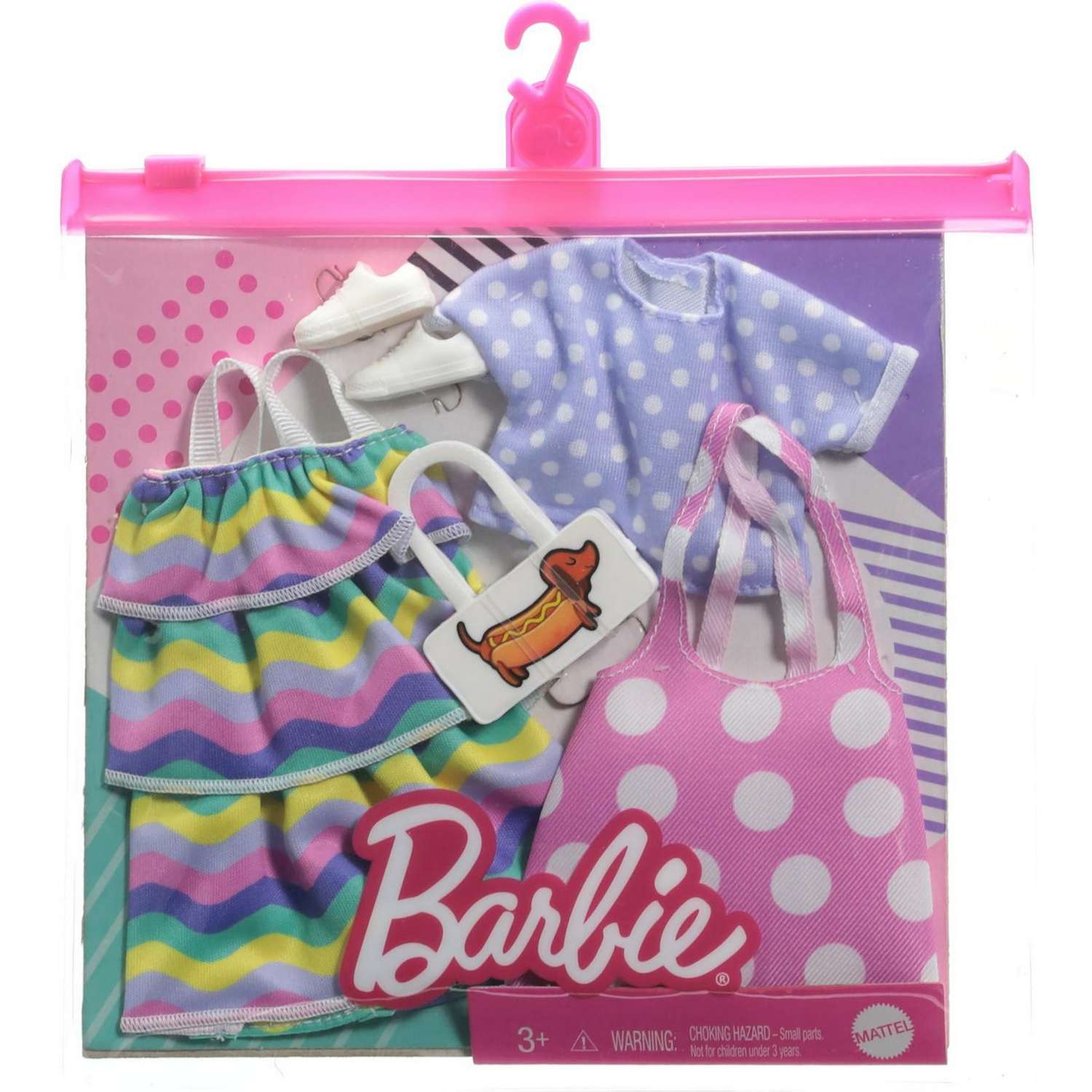 Одежда для куклы Barbie 2 комплекта+аксессуары 5 GRC87 GWC32 - фото 2
