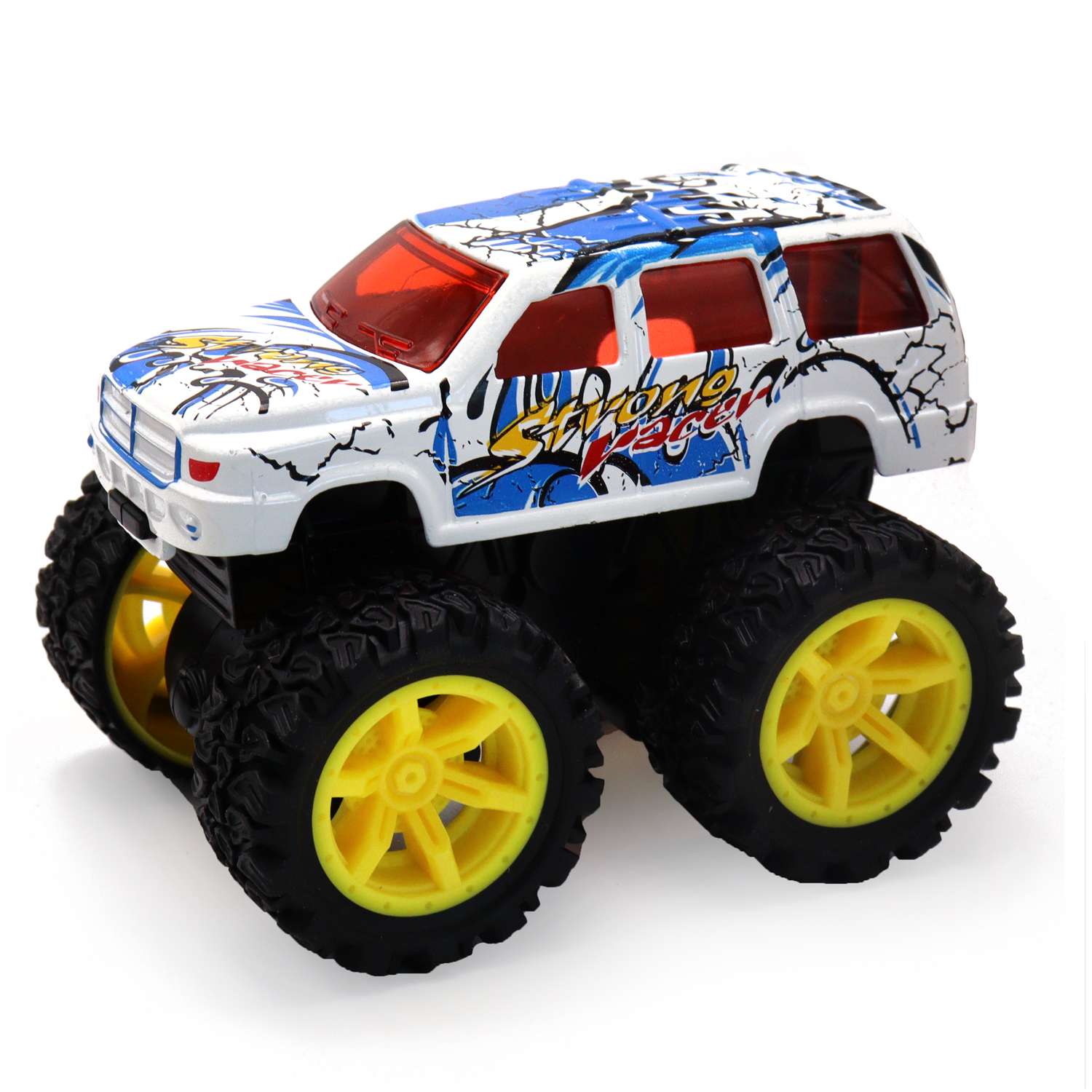 Машинка Funky Toys Джип с желтыми колесами Белая FFT8485-1 FT8485-1 - фото 1