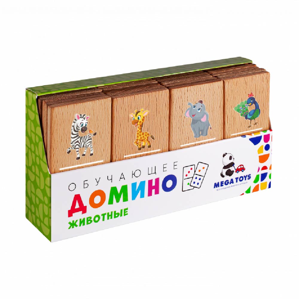 Настольная игра Leader Домино Дикие животные - фото 1