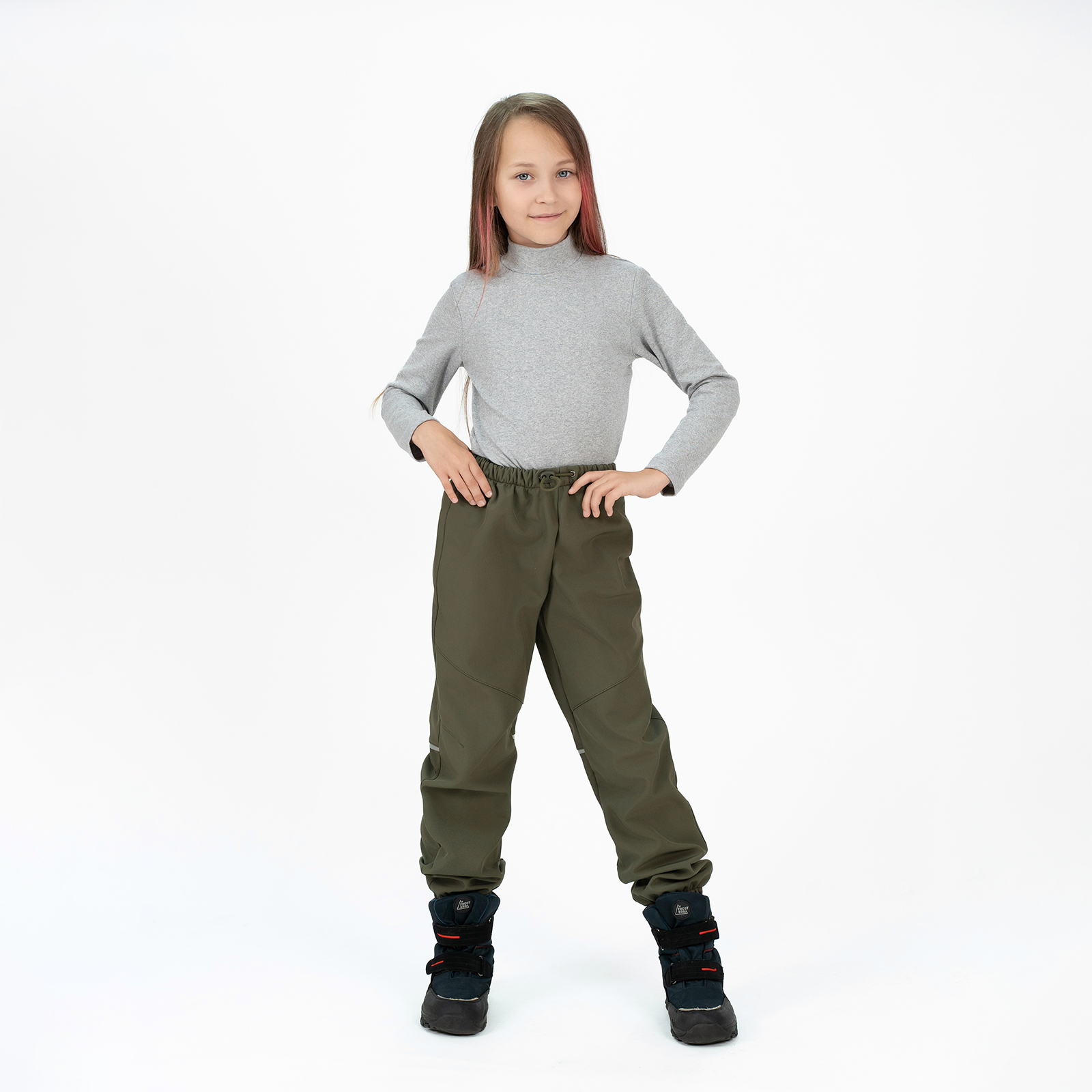 Брюки Arctic kids 10-034 хаки - фото 10