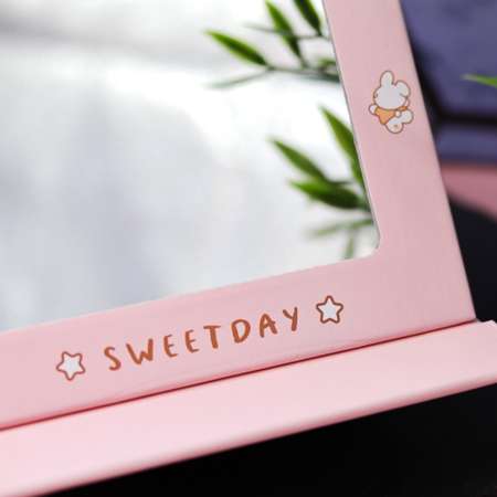 Зеркало настольное для макияжа iLikeGift Sweetday pink