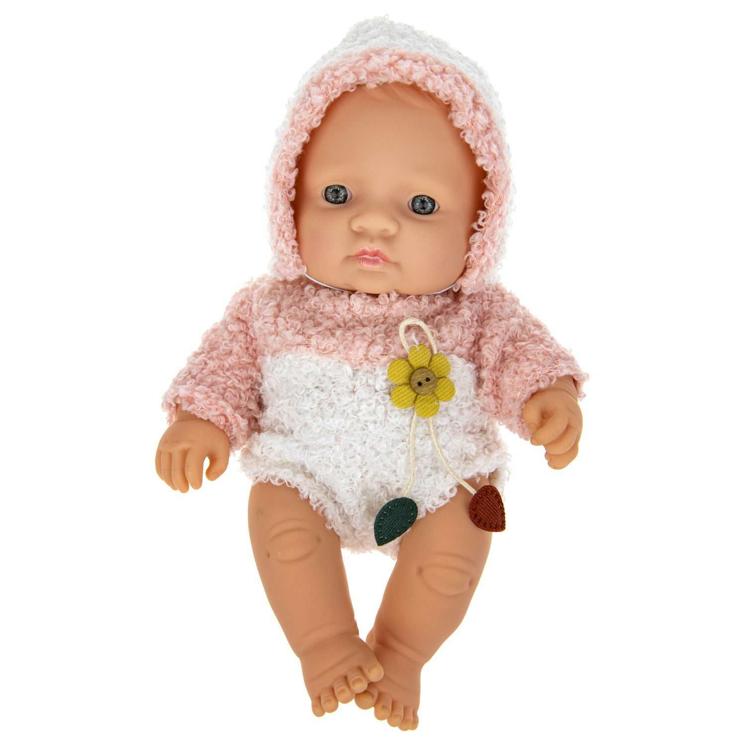 Кукла пупс 1TOY Premium реборн в розовом комбинезоне 20 см Т22492 - фото 2