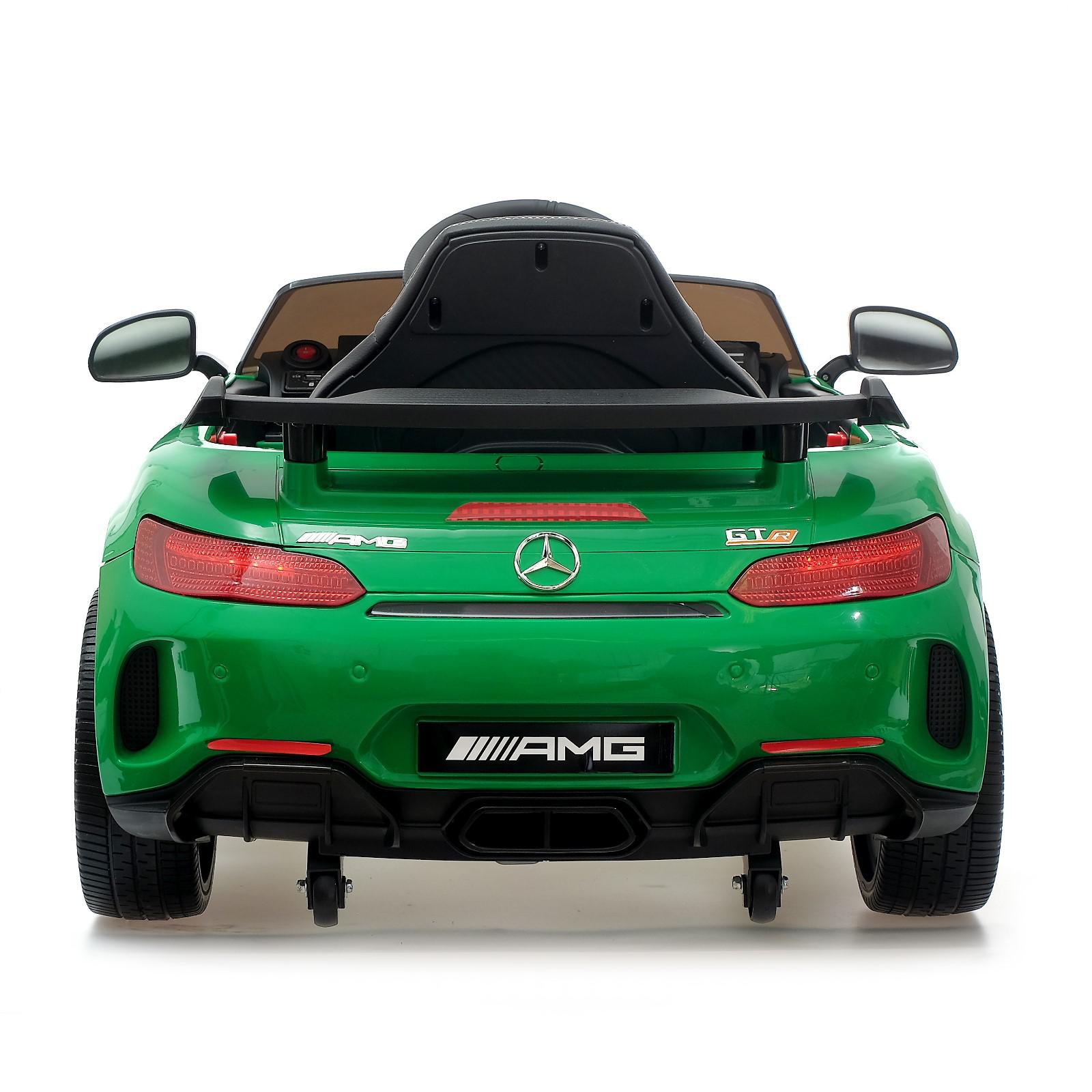 Электромобиль Sima-Land MERCEDES-BENZ GT-R AMG EVA колёса кожаное сидение цвет зеленый - фото 6
