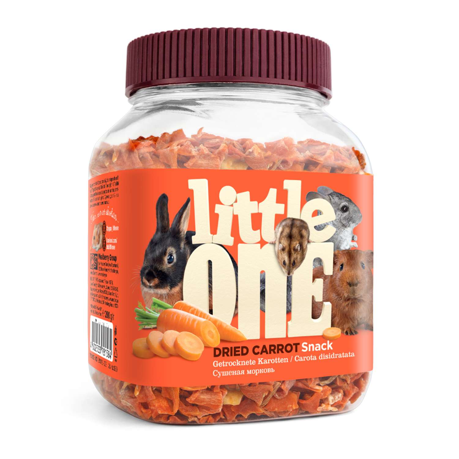 Лакомство для грызунов Little One с сушеной морковью 200г - фото 1