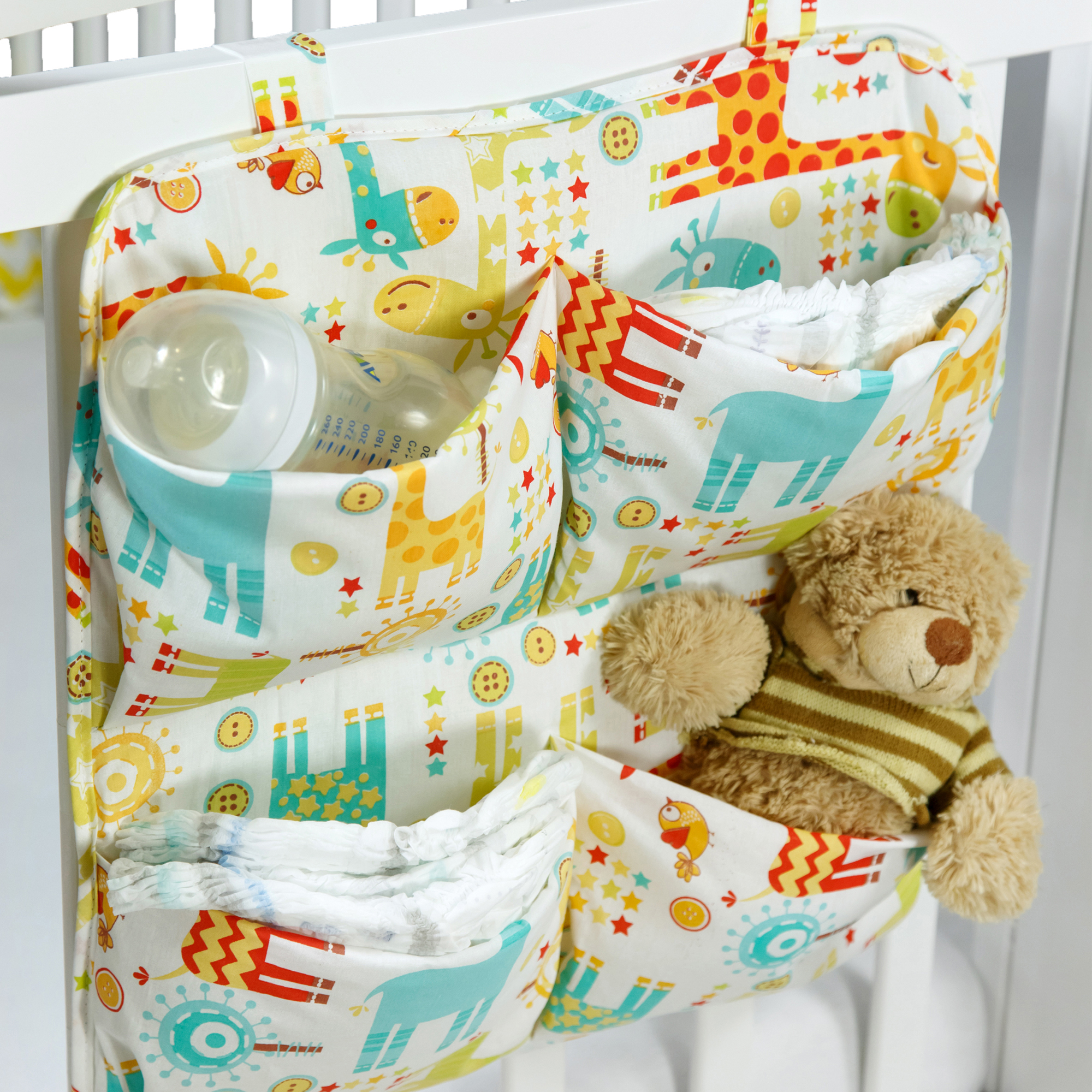Органайзер на кроватку AmaroBaby Smart Holder Жирафики - фото 3