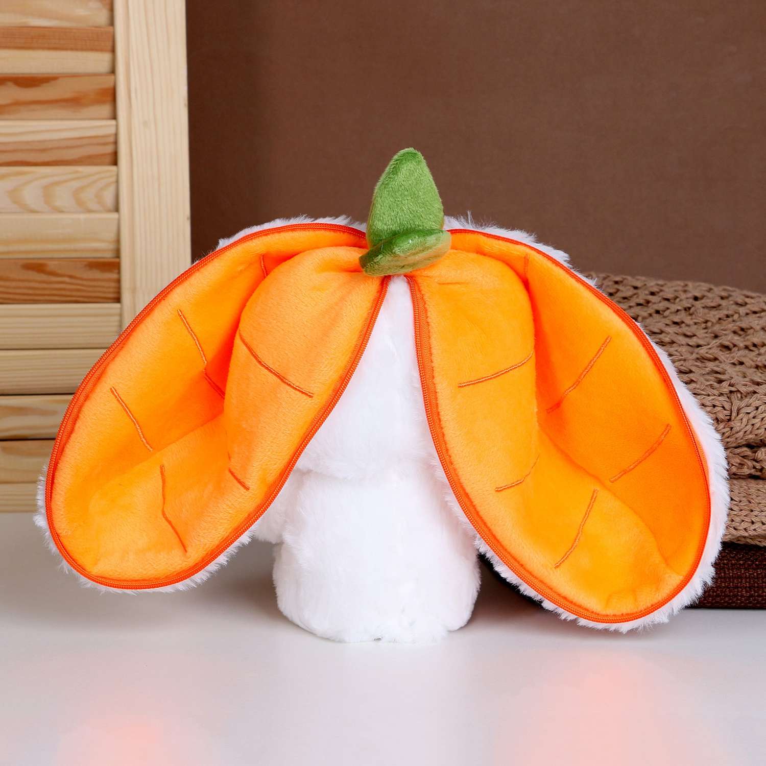 Мягкая игрушка Sima-Land «Зайка-морковка» 20 см - фото 4