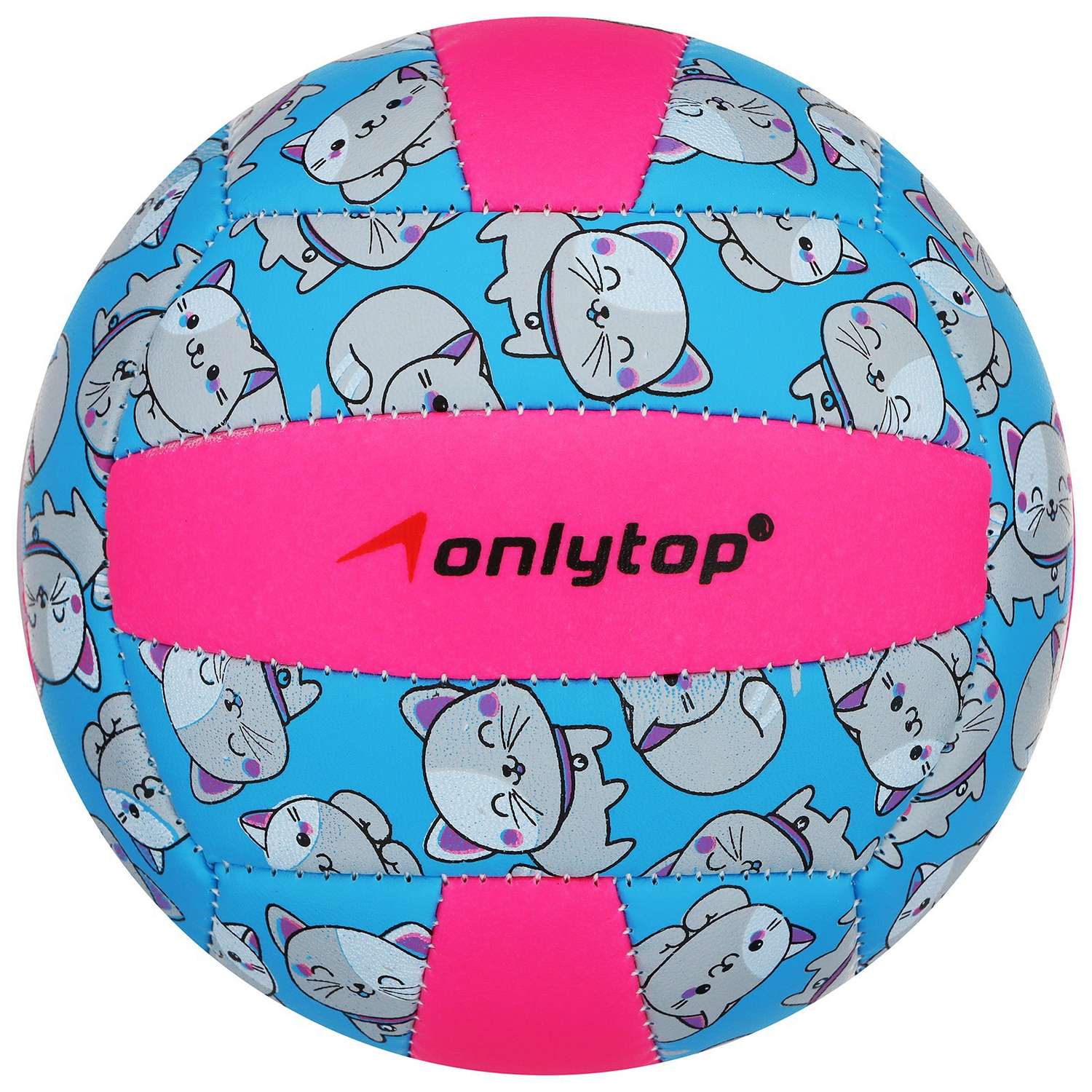 Мяч ONLITOP волейбольный «Кошечка». ПВХ. машинная сшивка. 18 панелей. размер 2. 152 г - фото 5