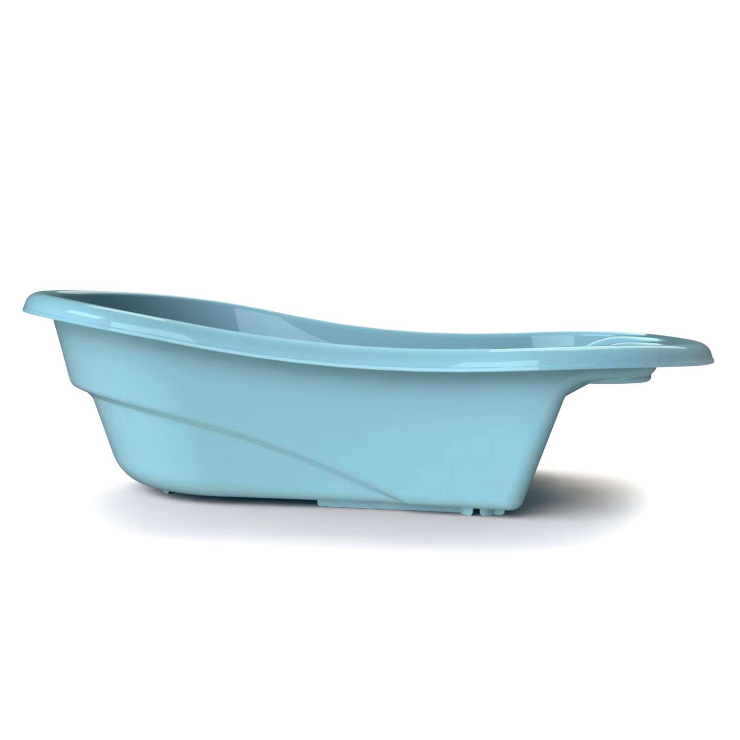 Ванночка для купания KidWick Лайнер с термометром Голубой-Темно-голубой - фото 2