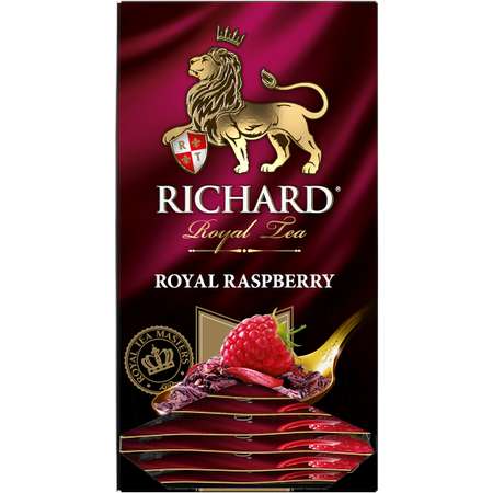 Чай фруктово-травяной Richard Royal Raspberry ароматизированный 25 пакетиков