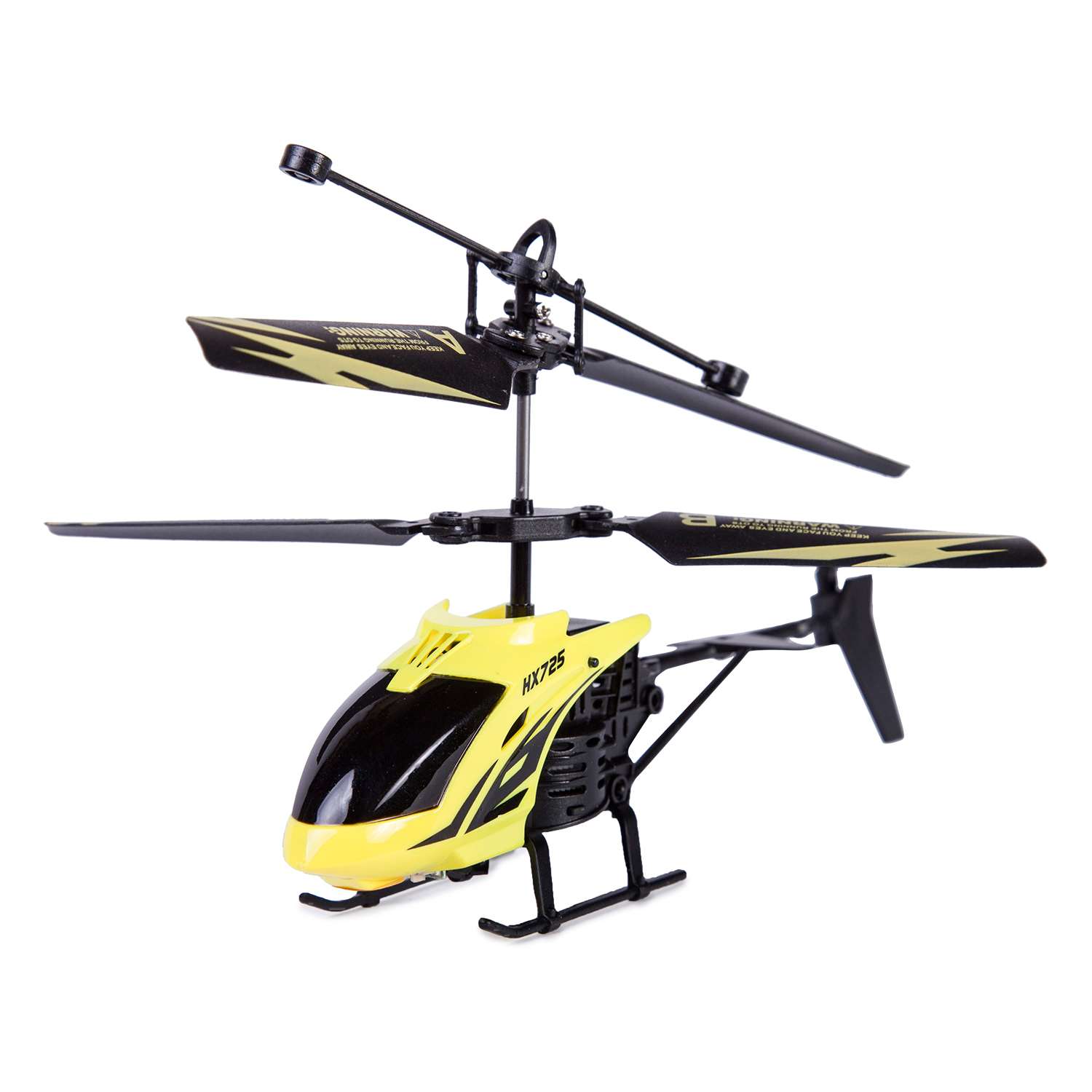 Вертолет на радиоуправлении Mobicaro Неон 2 канала 15 см Жёлтый - фото 2