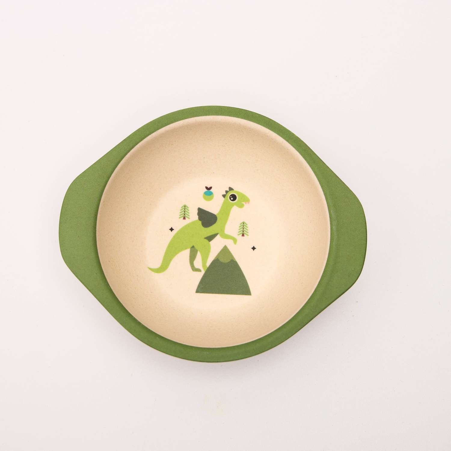 Набор посуды Крошка Я бамбуковый Динозавры 5 предметов - фото 5