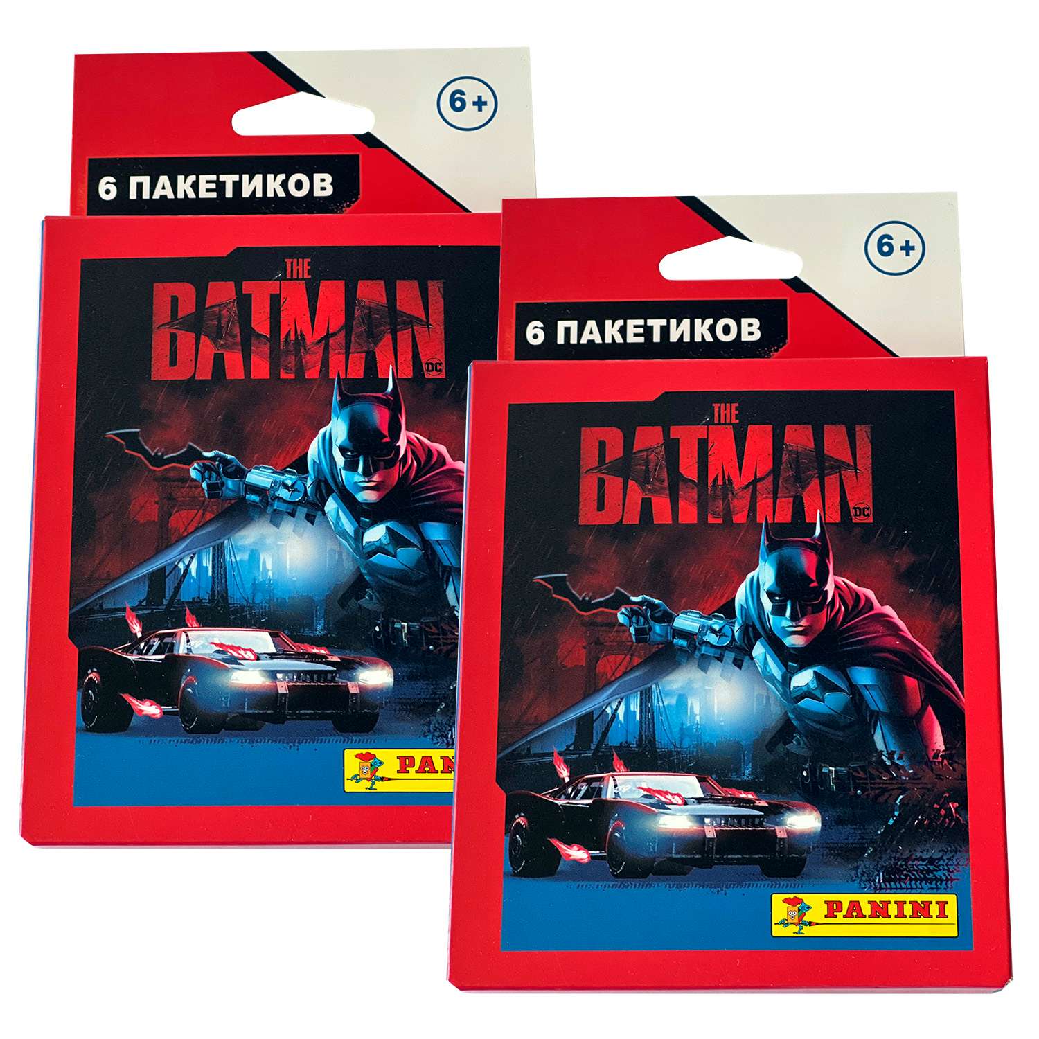 Набор коллекционных наклеек Panini Бэтмен 12 пакетиков в экоблистере - фото 1