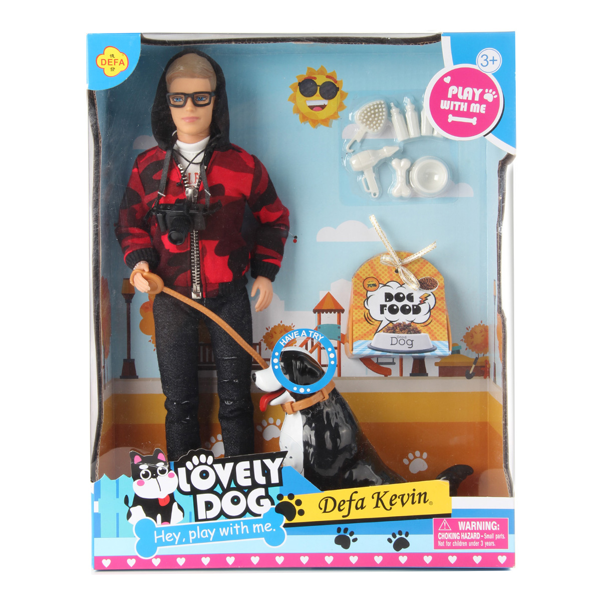 Кукла модель Кен Veld Co шарнирная Кевин с питомцем собакой со звуком 91552 - фото 8