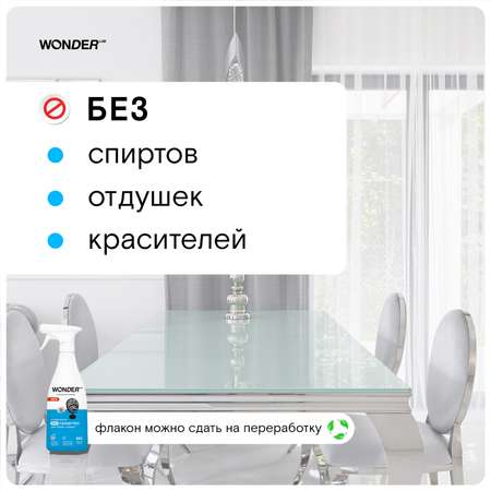 Средство для стёкол и зеркал WONDER Lab 550мл