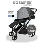 Козырек для коляски от солнца Buggykids Темно-серый