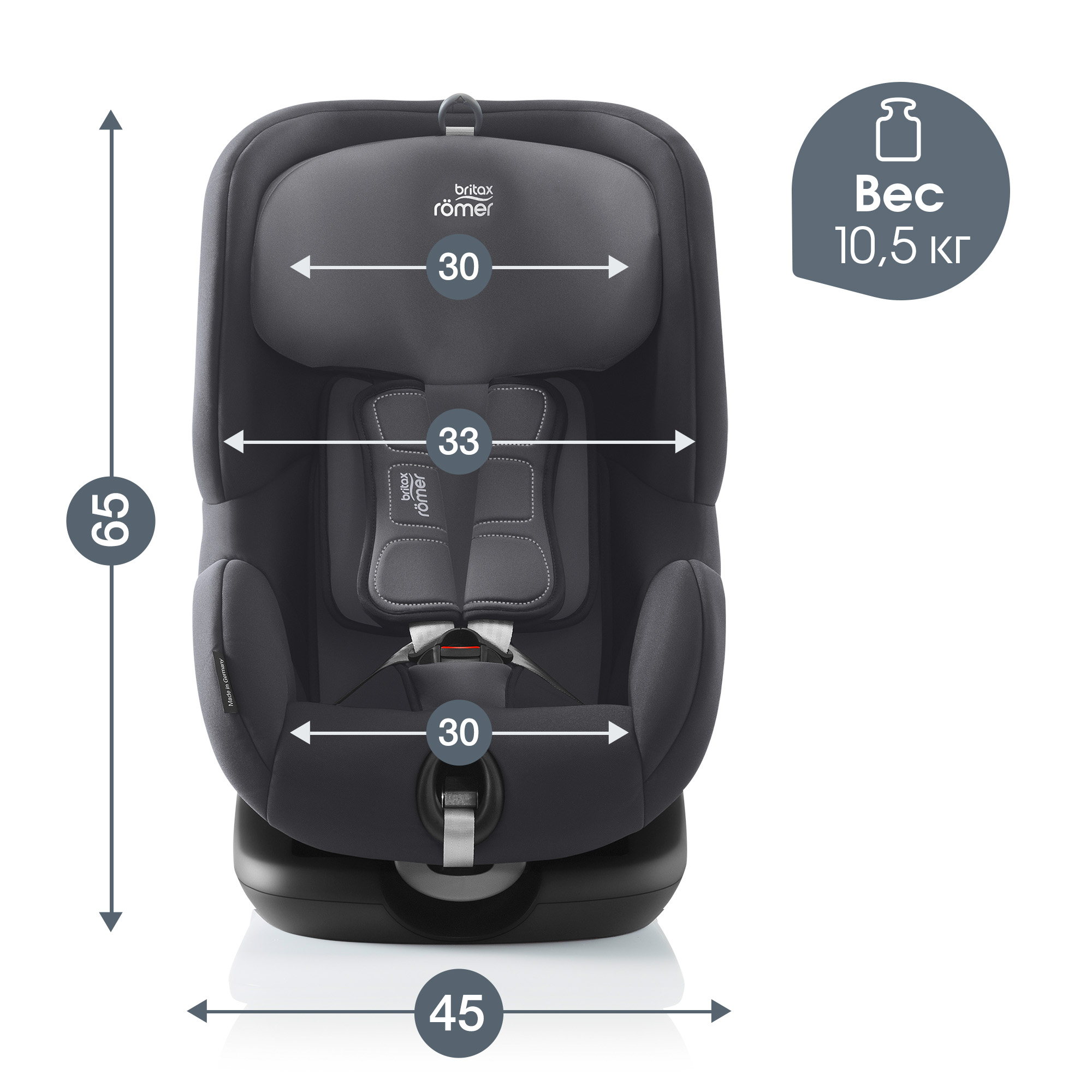 Автокресло Britax Roemer Trifix2 i-Size Storm grey - фото 11