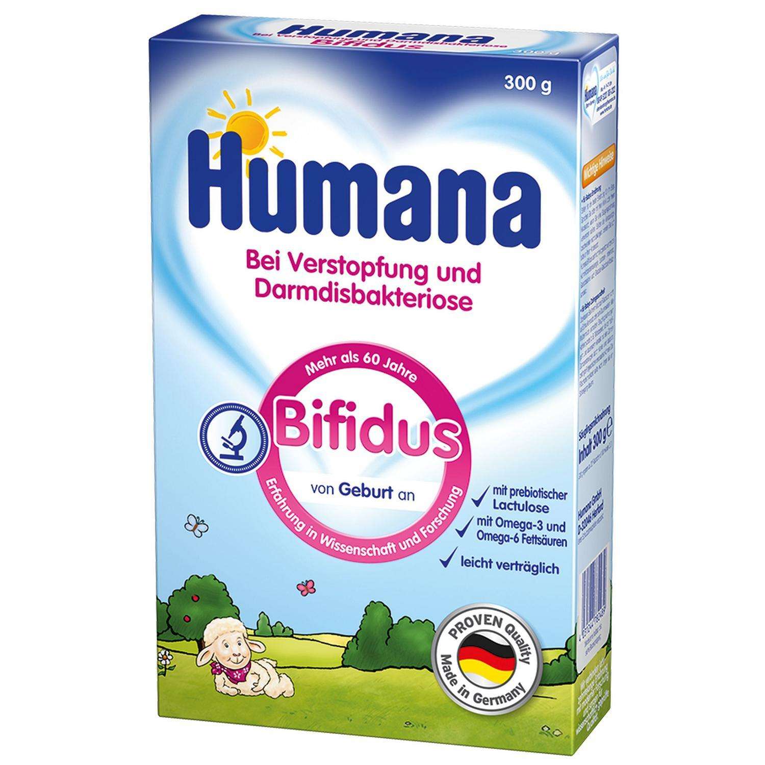 Смесь Humana Bifidus 300г c 0 месяцев - фото 1