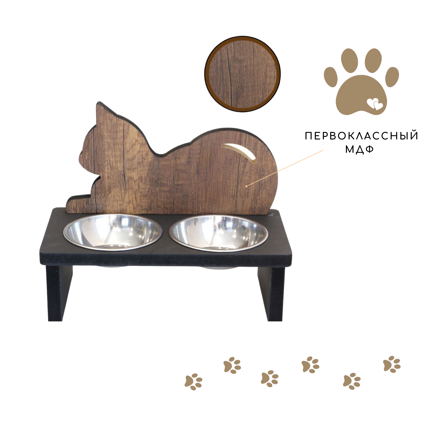 Двойная миска для кошек Kami Concept для собак мелких пород 3 - фото 5