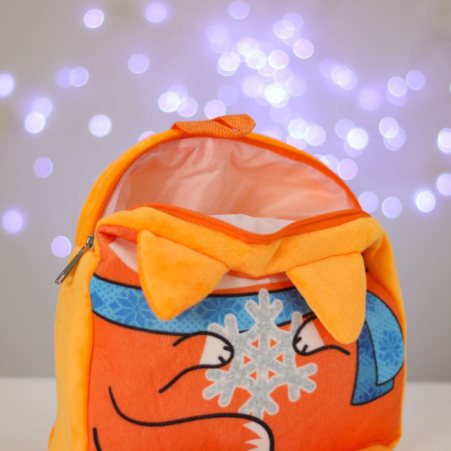 Рюкзак Milo Toys детский новогодний «Лиса со снежинкой» 24х24 см - фото 6