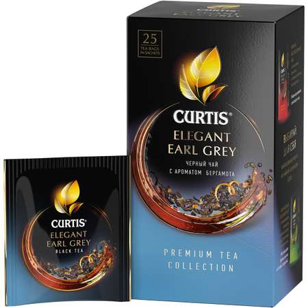 Чай черный Curtis Elegant Earl Grey 25 пакетиков с бергамотом