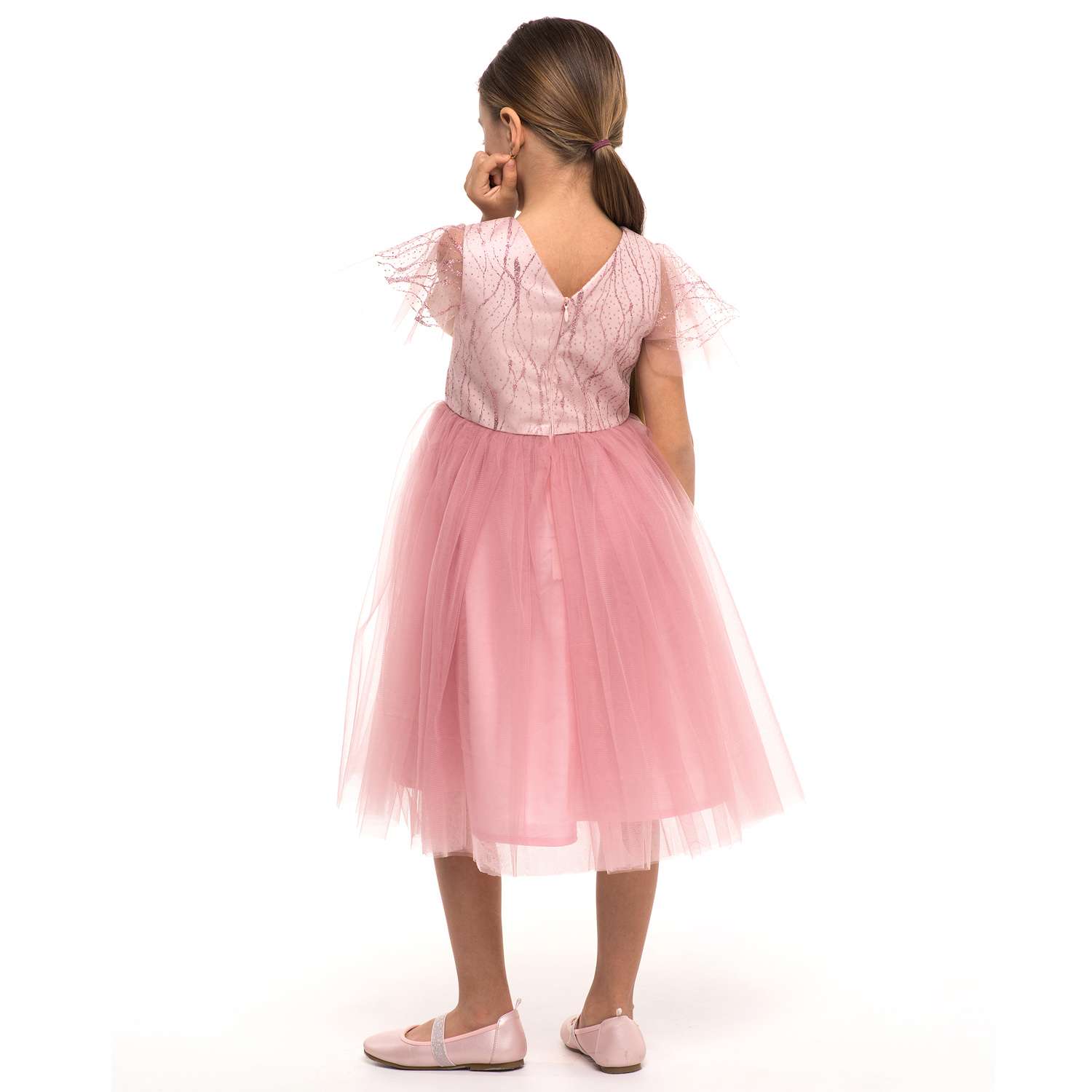 Платье LisaWeta D-021-22 розовый - фото 3