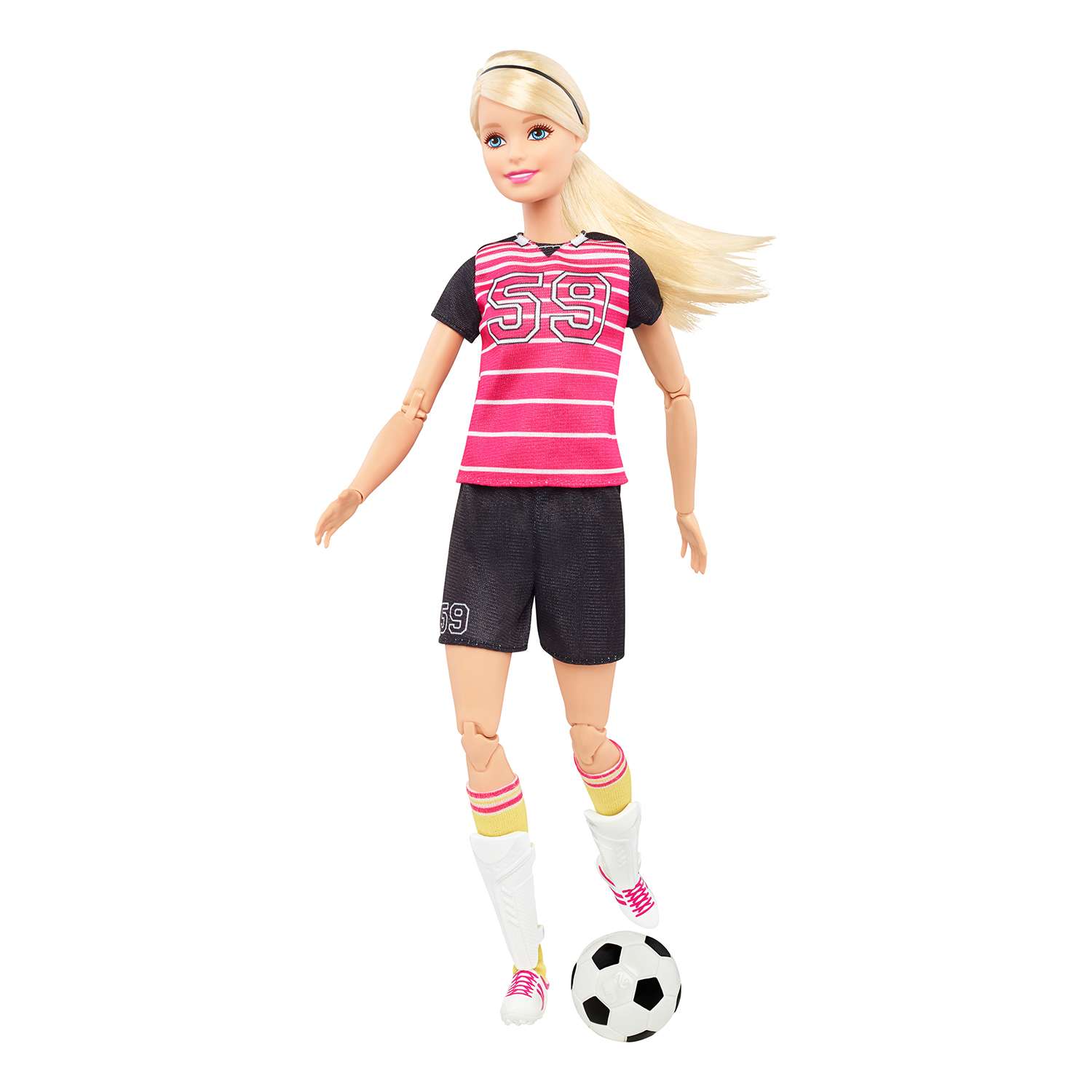 Куклы-спортсменки Barbie Футболистка Блондинка DVF68/DVF69 - фото 7
