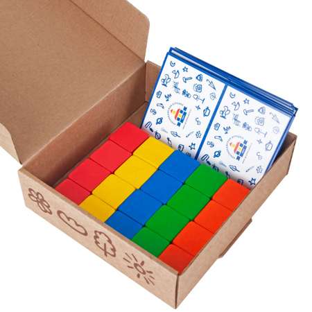 Игровой набор Краснокамская игрушка цветные кубики Кто быстрее? с карточками