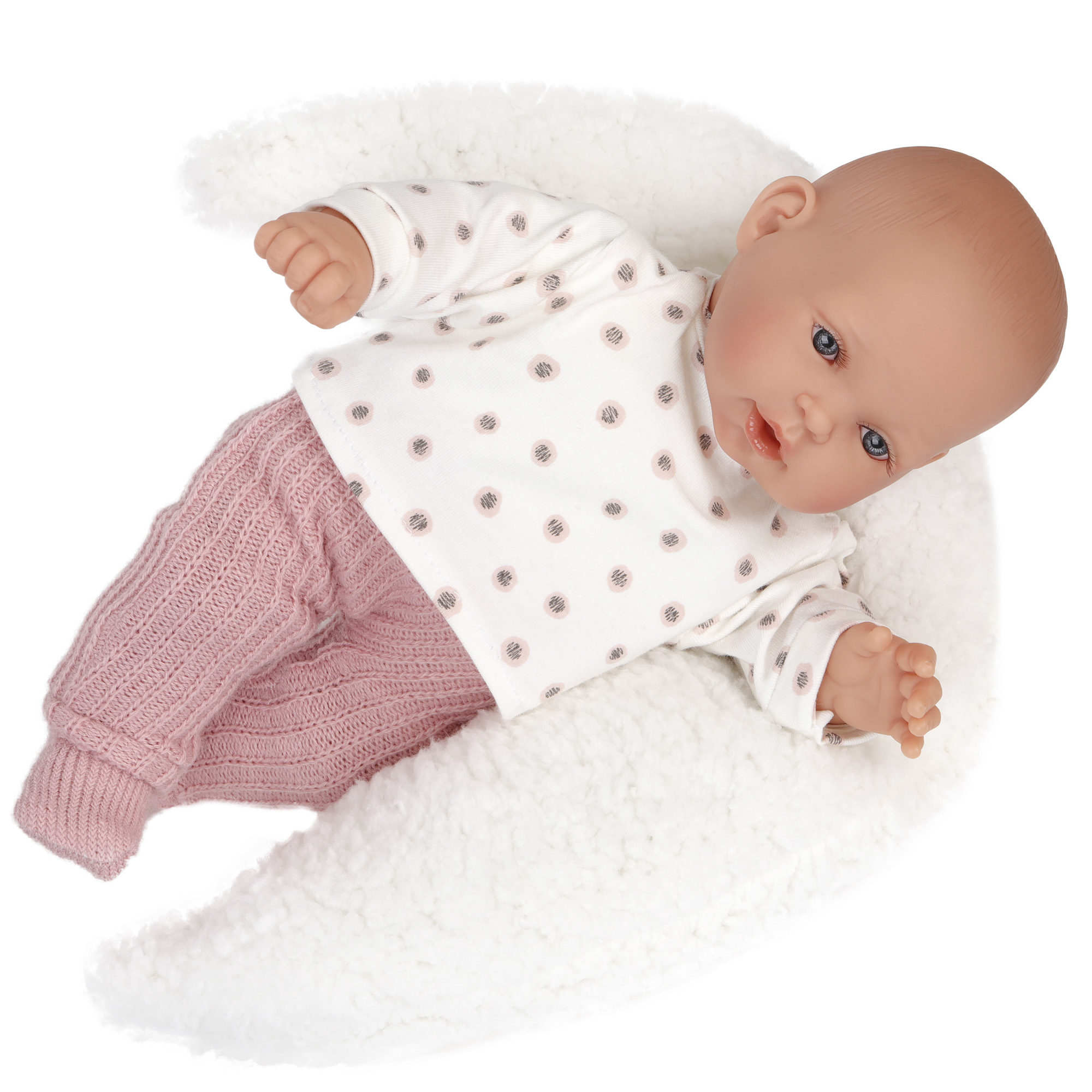 Кукла озвученная Antonio Juan Памела на подушке 27 см плачет мягконабивная 11114 - фото 12