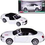 Автомобиль Abtoys Bentley MSZ 1:43 инерционный белый