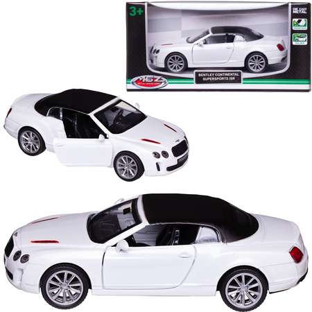 Автомобиль Abtoys Bentley MSZ 1:43 белый