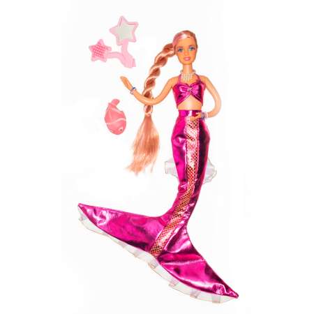 Кукла Defa Lucy Прекрасная ундина в комплекте морское животное и аксессуары цвет розовый
