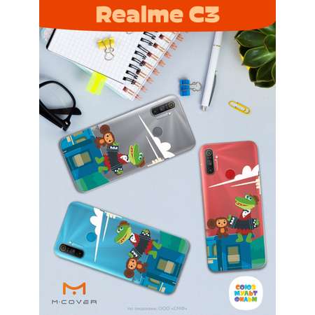 Силиконовый чехол Mcover для смартфона Realme C3 Союзмультфильм Голубой вагон