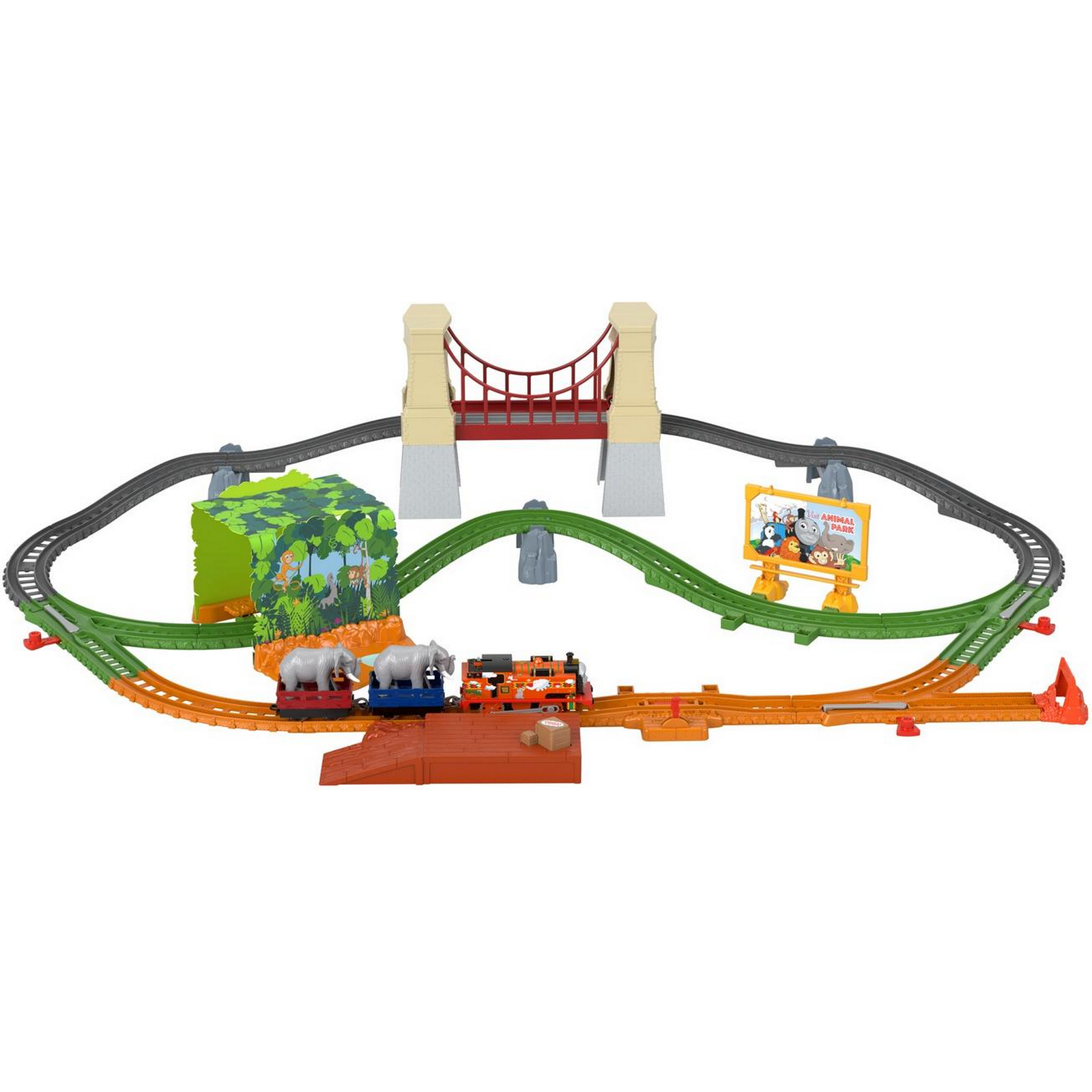 Набор игровой Thomas & Friends Железная дорога Ния и слон GPD84 - фото 10