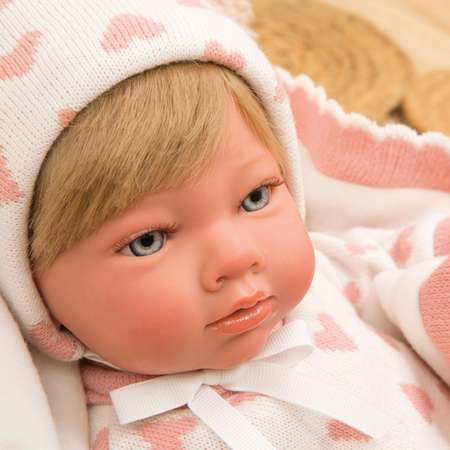 Кукла пупс Arias Reborn Cristina новорожденный мягкий с соской 40 см
