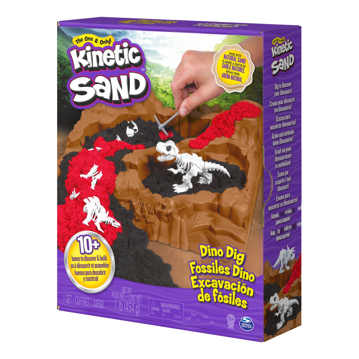 Набор для лепки Kinetic Sand Найди Динозавра 6055874 - фото 3