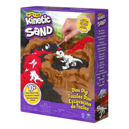 Набор для лепки Kinetic Sand Найди Динозавра 6055874