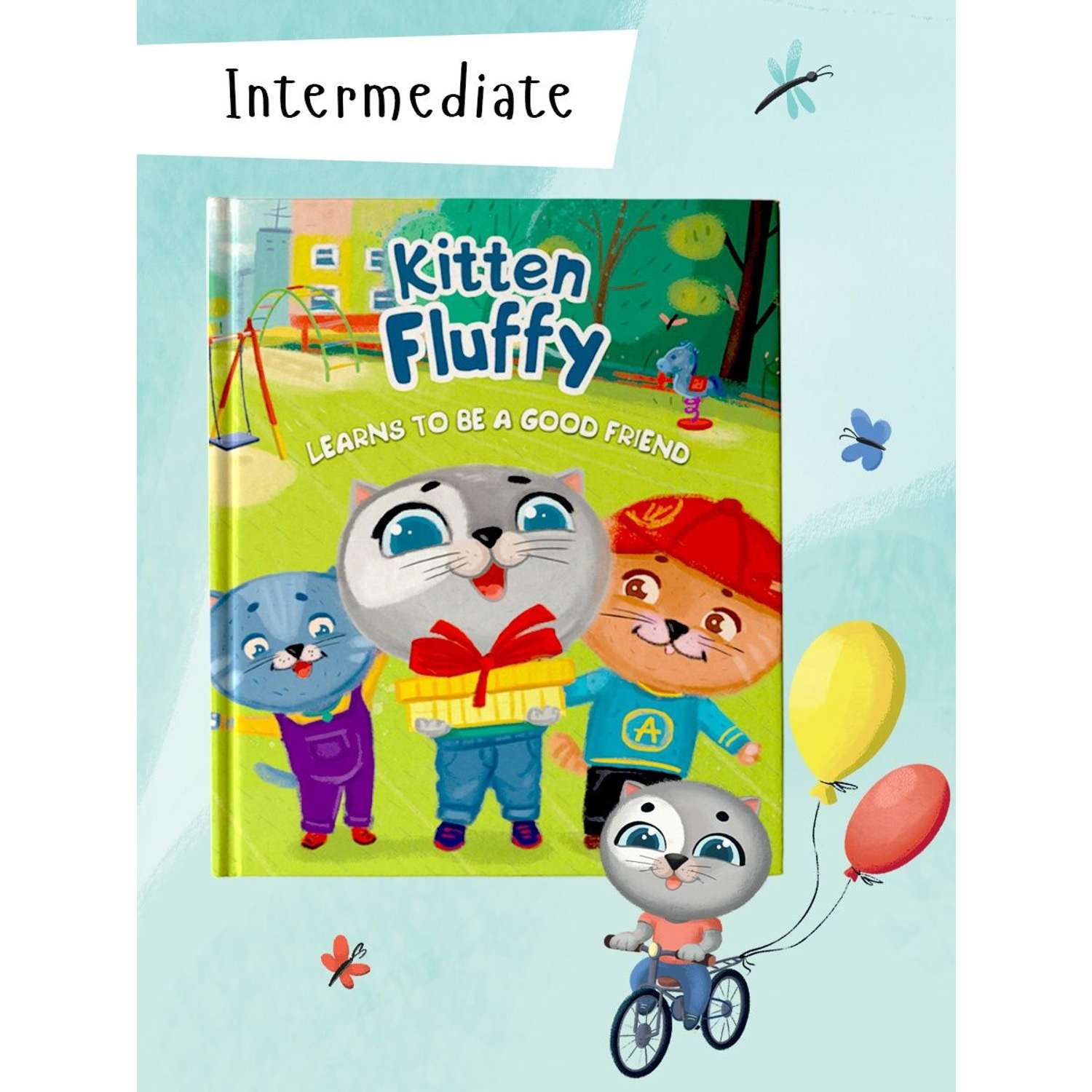 Книга Проф-Пресс на английском языке Kitten Fluffy learns to be a good friend - фото 2