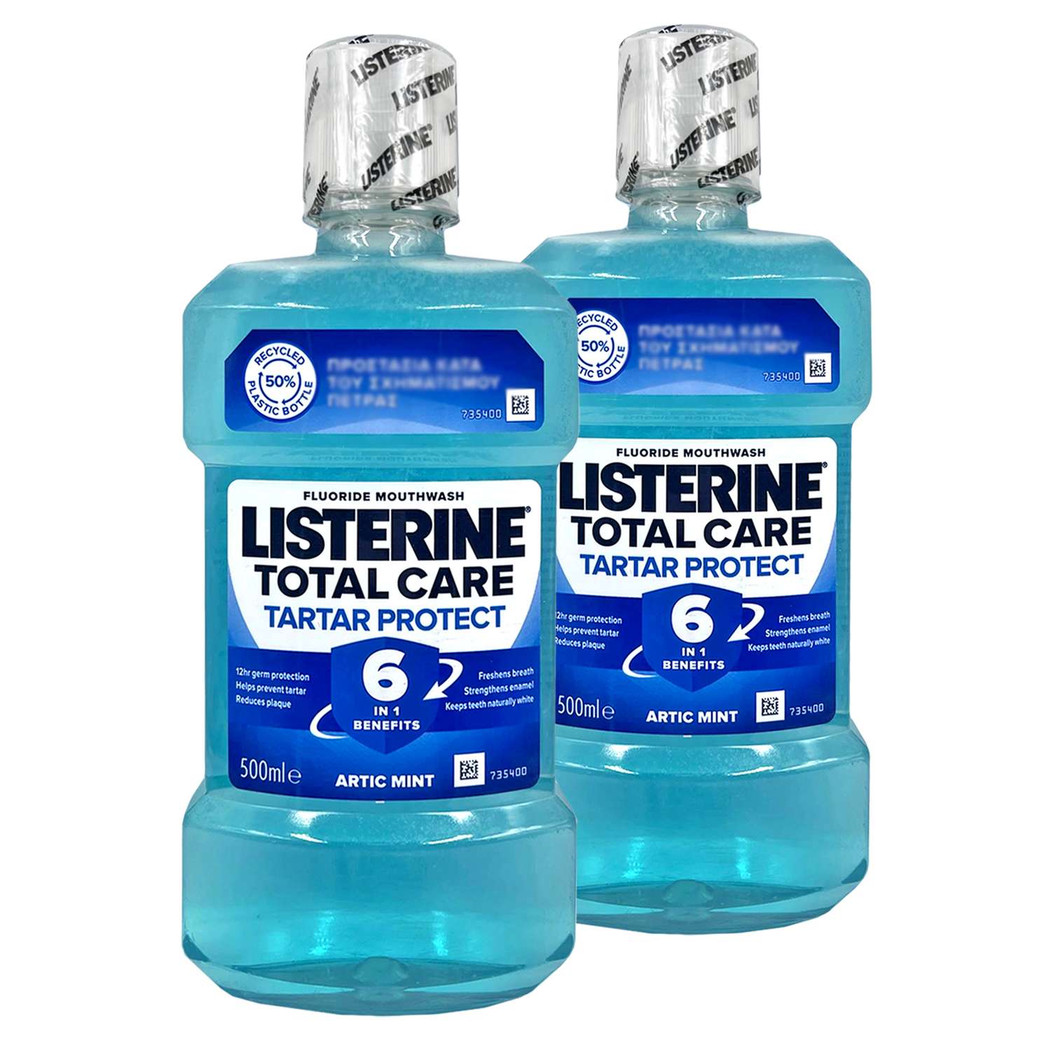 Ополаскиватели для рта LISTERINE Ледяная мята 500 мл х 2 шт - фото 1