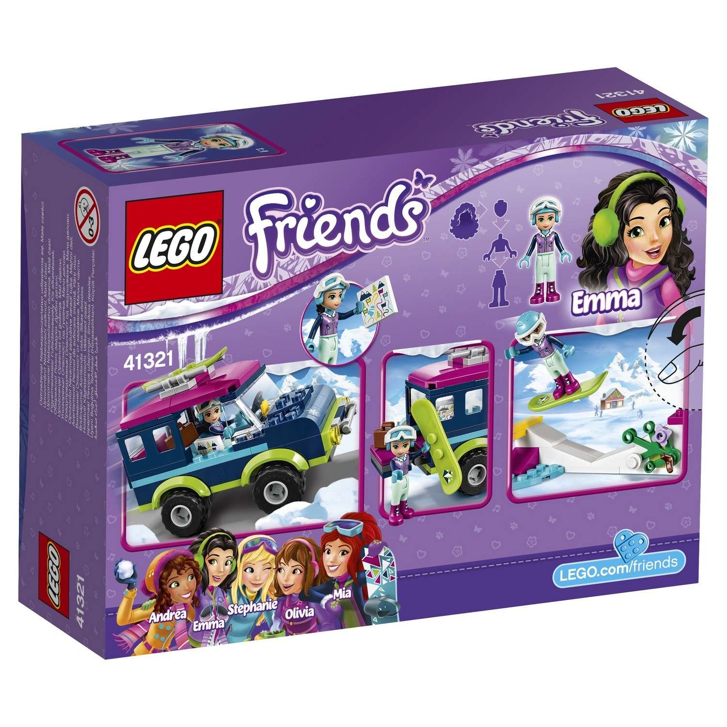 Конструктор LEGO Friends Горнолыжный курорт: внедорожник (41321) - фото 3