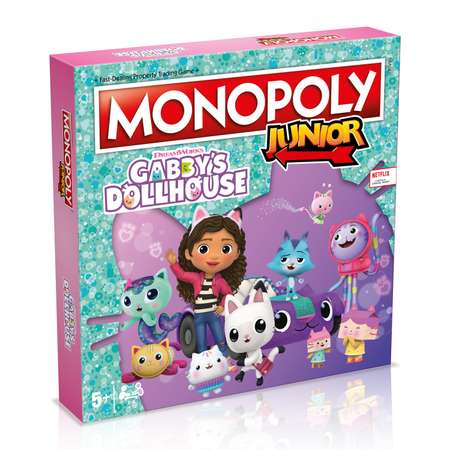 Настольная игра Winning Moves Монополия Джуниор Gabbys Dollhouse домик Габби на английском языке