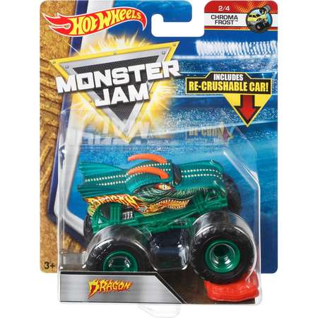 Машина Hot Wheels Monster Jam 1:64 Дракон FLW97