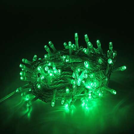 Гирлянда SH Lights Нить 120 зеленых LED 12м LD120-G-E